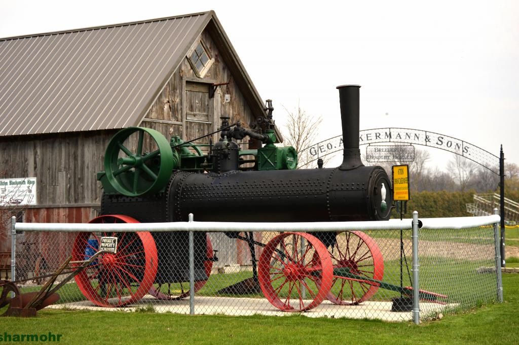 Log Cabin and Barn